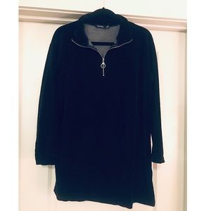 Velour Sweatshirt Dress